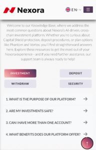 Nexora Trade inversion