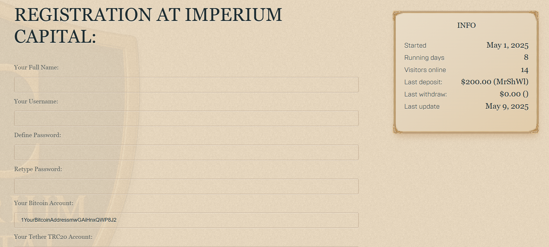 Imperium Capital inversion