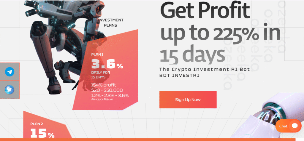 Bot InvestAI paga