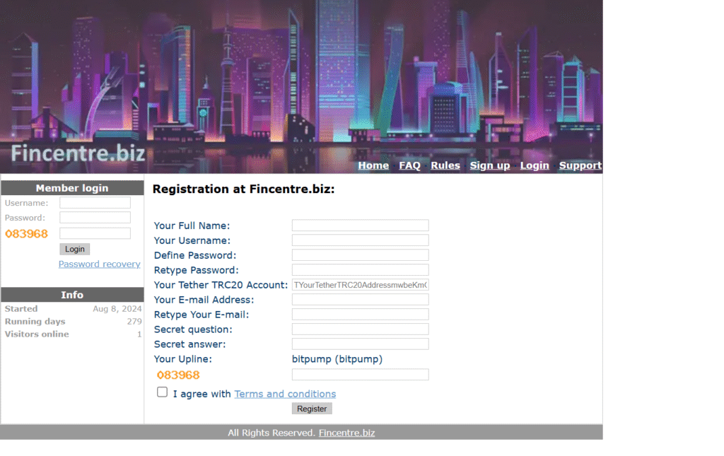 Fincentre inversion