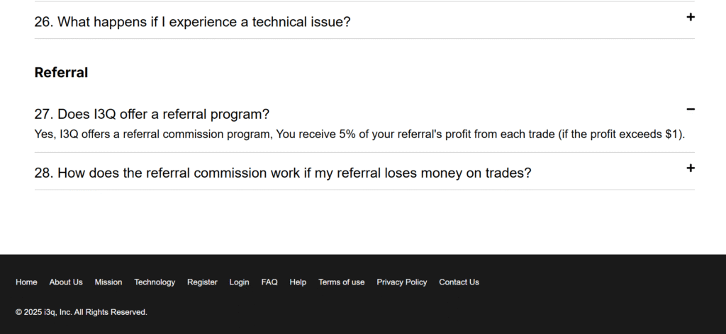 I3Q Trading inversion
