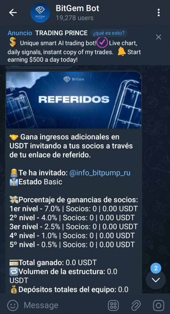 BitGem Finance Bot inversion