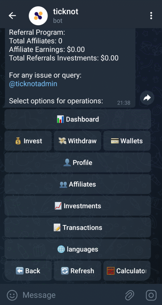 Ticknot Bot inversion